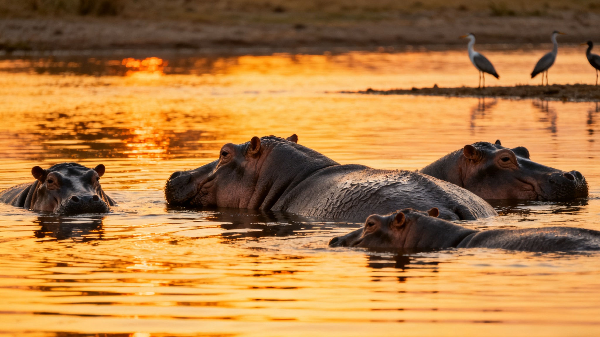乞力马扎罗山下的象群